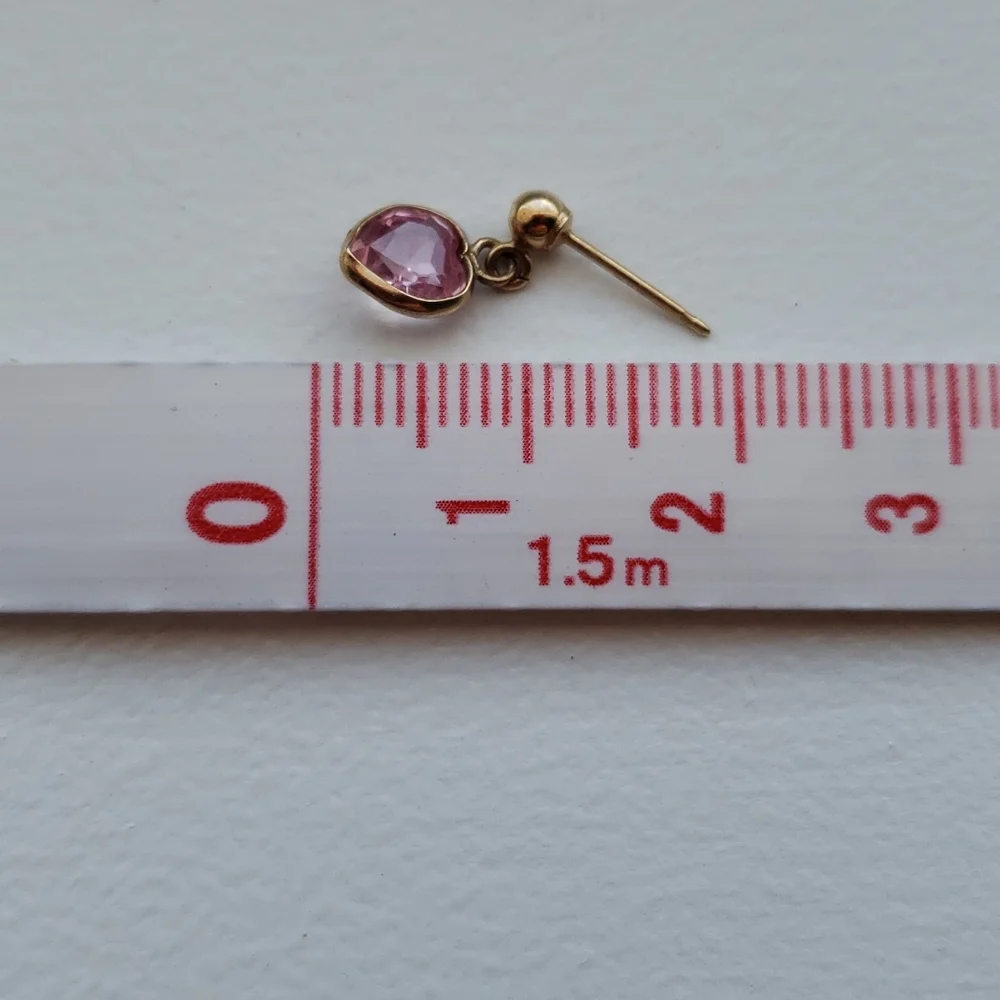 Pink Heart Earrings